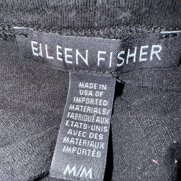 Eileen Fisher Medium mid length short sleeve black dresss - Picture 7 of 8